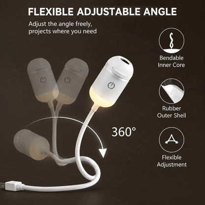 2-in-1 Galaxy Projector Night Light with USB Connection, Mini LED Ceiling and Wall Projection Lamp Featuring 360° Rotation for Bedroom Use, Ideal Gift for Kids and Adults (Includes 6 Slides)
